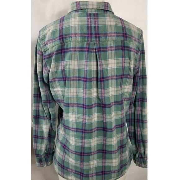 Woolrich Button down Flannel Size Large Plaid - Picture 5 of 7
